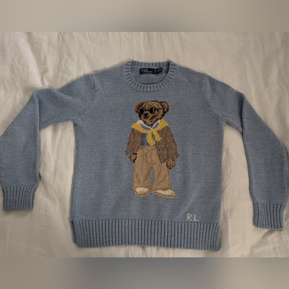 Ralph Lauren - Bear Cotton Crewneck Sweater